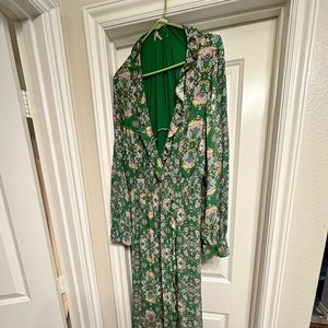 Anthropologie Josie Floral Maxi Dress XL